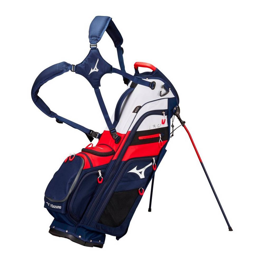 Mochila Mizuno BR-D4 6-Way Stand Para Hombre Azul Marino/Rojos 8273145-KD